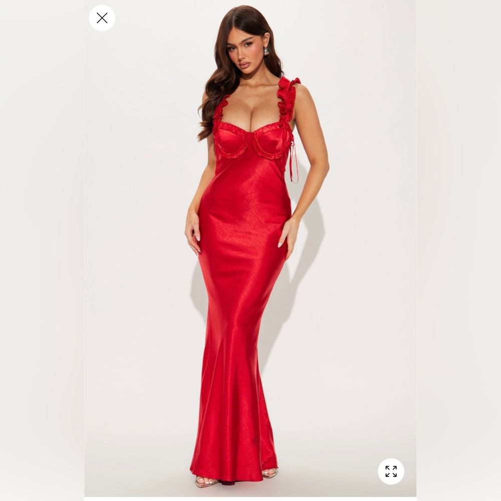 Fashion Nova Red Maxi Dress